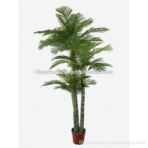 artificial tree, 250cm palm tree with plastic tree trunk, real touch palm leaves, artificial palm tree